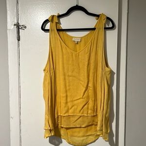 ModCloth Yellow sleeveless top, size 2x. Worn only once.